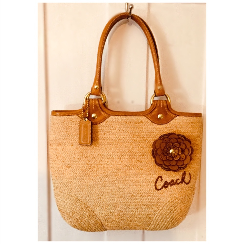 COACH Straw Handbag
